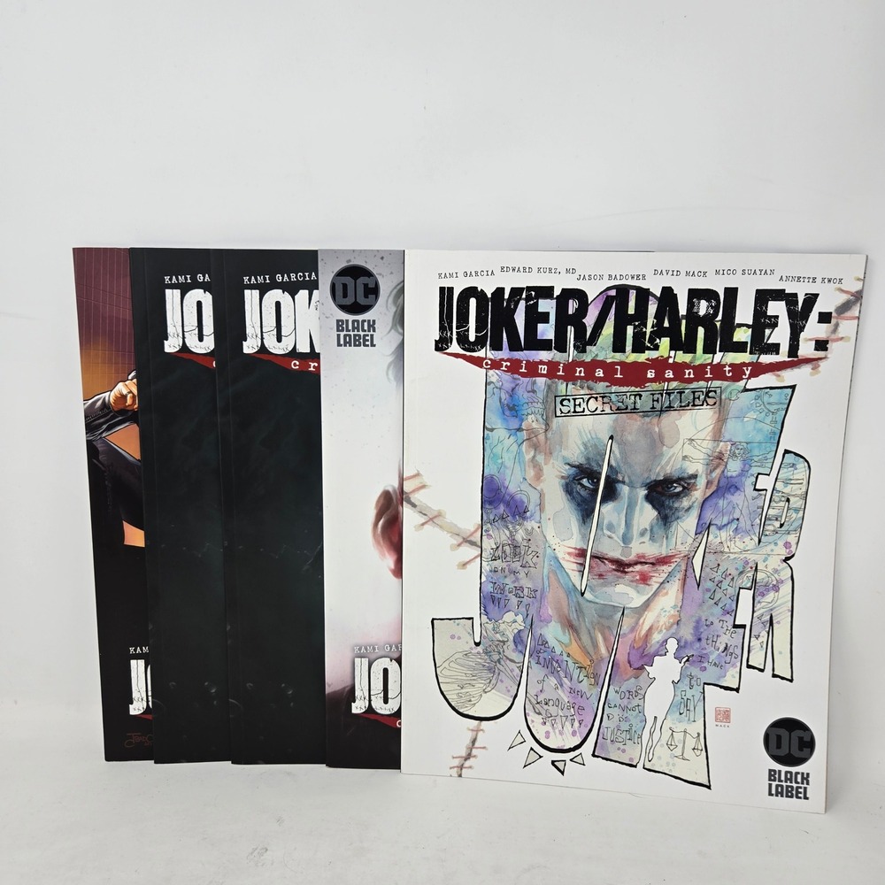DC Black Label Joker Harley Criminal Sanity Comic Lot Issues‎ 3 5 6 Secret Files